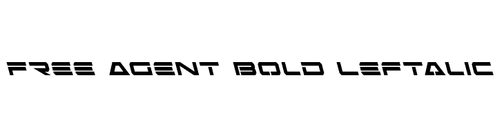 Free Agent Bold Leftalic  Descarca Fonturi Gratis