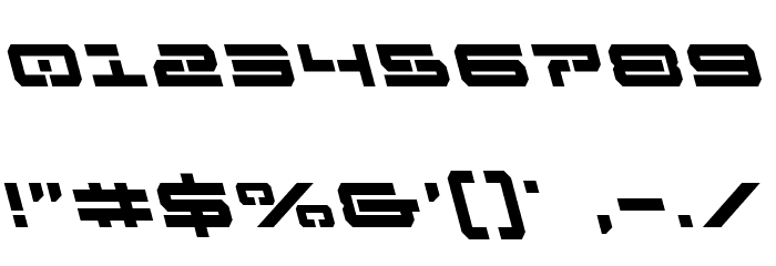 Free Agent Bold Leftalic Font OTHER CHARS