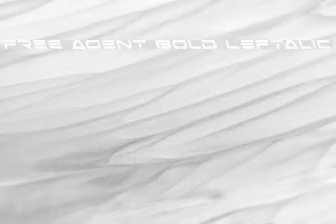 Free Agent Bold Leftalic Polices examples