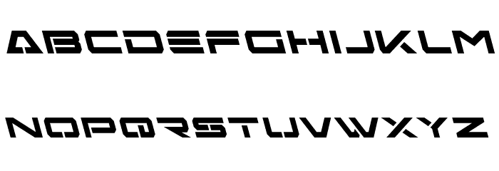 Free Agent Bold Leftalic Font LOWERCASE