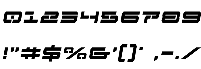 Free Agent Bold Semi-Italic Font OTHER CHARS
