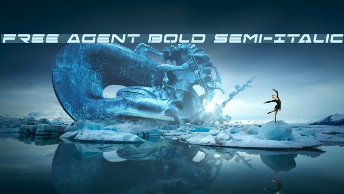 Free Agent Bold Semi-Italic Font examples