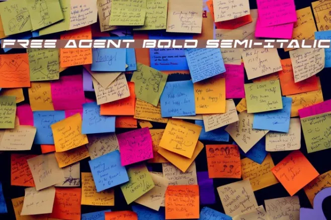 Free Agent Bold Semi-Italic Example 3