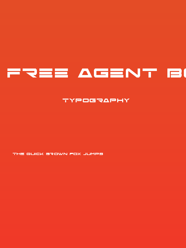 Free Agent Bold Poster