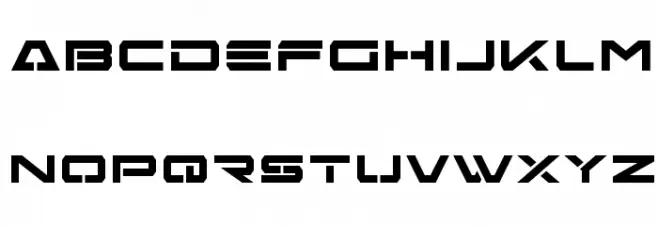 Free Agent Bold 字体 小写
