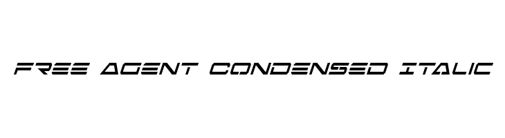 Free Agent Condensed Italic  les polices de caractères gratuit tlcharger