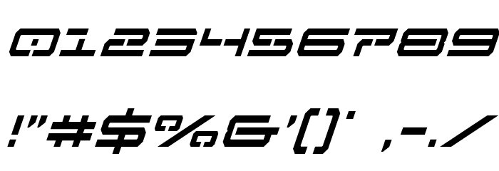 Free Agent Condensed Italic Font OTHER CHARS