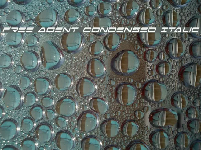 Free Agent Condensed Italic Example 1
