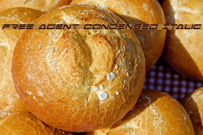 Free Agent Condensed Italic Example 3