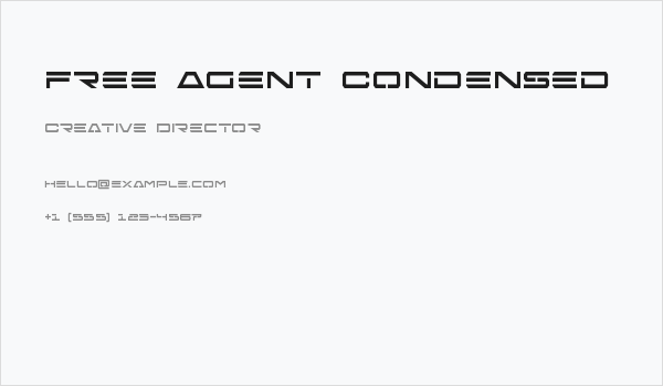Free Agent Condensed Business Card