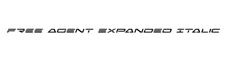 Free Agent Expanded Italic  les polices de caractères gratuit tlcharger