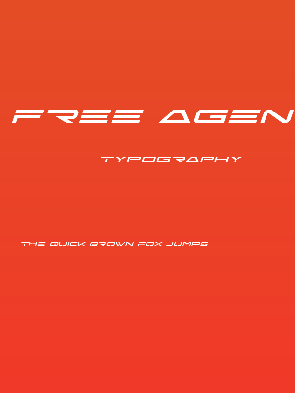 Free Agent Expanded Italic Poster
