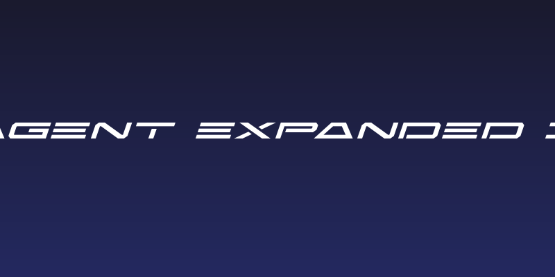 Free Agent Expanded Italic Social Header