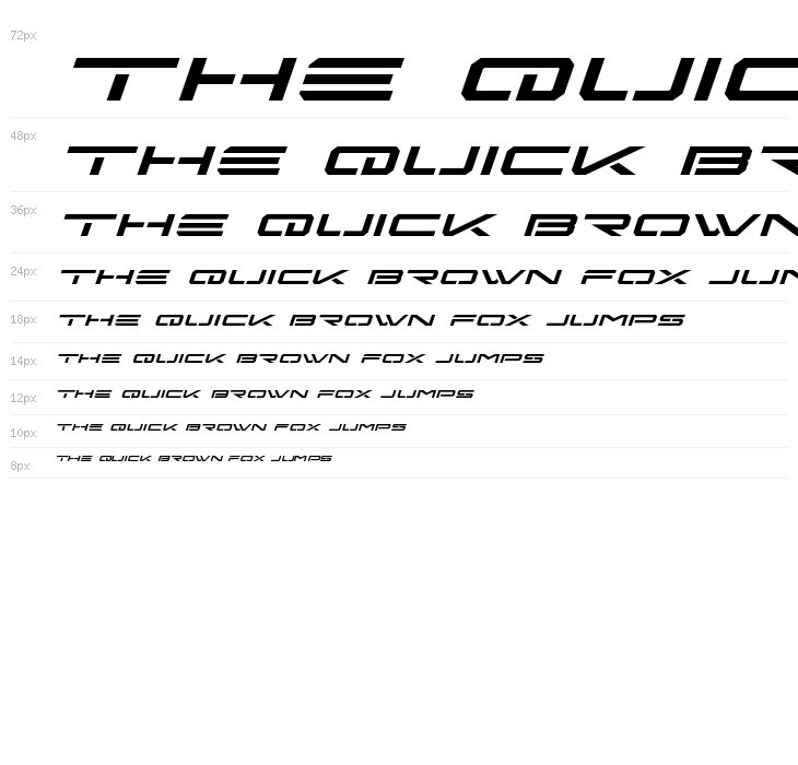 Free Agent Expanded Italic Waterfall