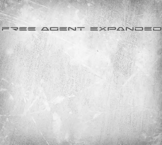 Free Agent Expanded フォント examples