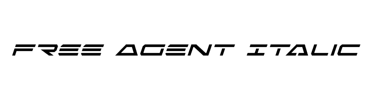 Free Agent Italic Polices
