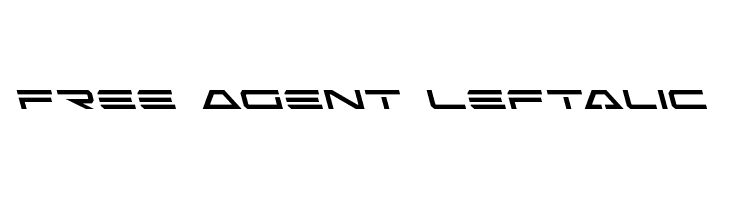 Free Agent Leftalic  Скачать бесплатные шрифты