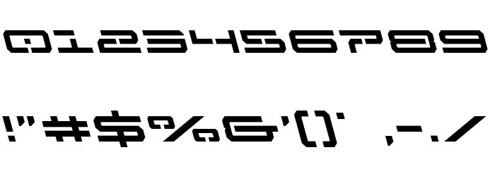 Free Agent Leftalic Font OTHER CHARS