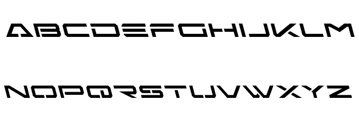 Free Agent Leftalic Font LOWERCASE