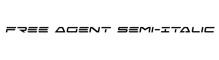 Free Agent Semi-Italic  Frei Schriftart Herunterladen