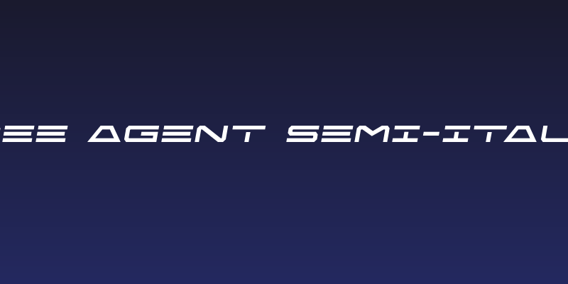 Free Agent Semi-Italic Social Header