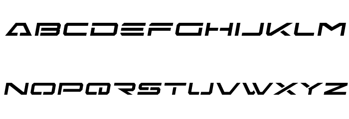 Free Agent Semi-Italic Font LOWERCASE