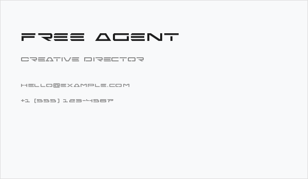 Free Agent Business Card