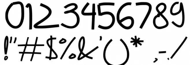 Free Bedora School Regular Caratteri ALTRI CARATTERI