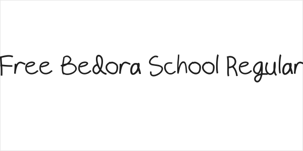 Free Bedora School Regular Logo
