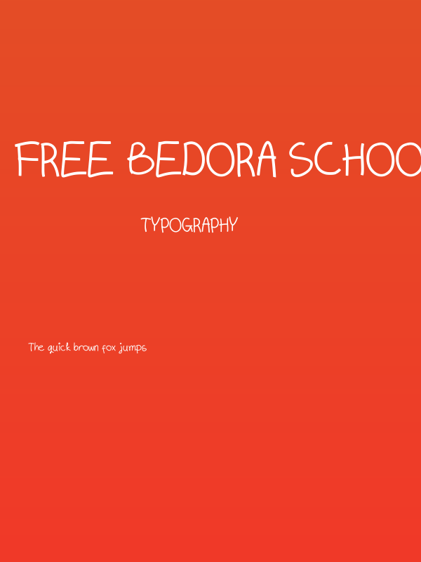 Free Bedora School Regular Poster