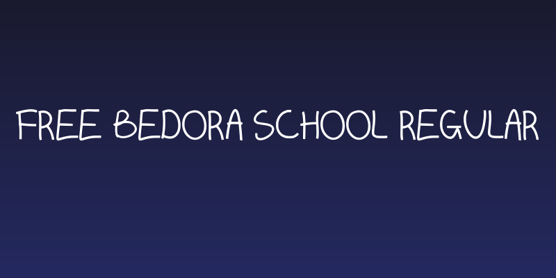Free Bedora School Regular Social Header