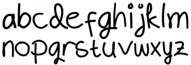 Free Bedora School Regular Caratteri MINUSCOLO