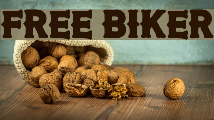 Free Biker Font examples