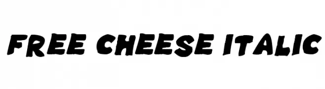 Free Cheese Italic  Fuentes Gratis Descargar