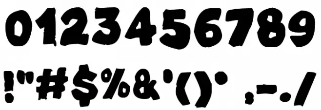 Free Cheese Font OTHER CHARS