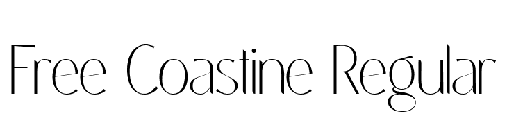 Free Coastine Regular  नि: शुल्क फ़ॉन्ट्स डाउनलोड
