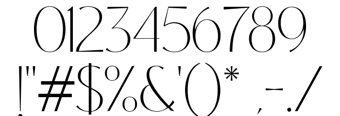 Free Coastine Regular Font OTHER CHARS