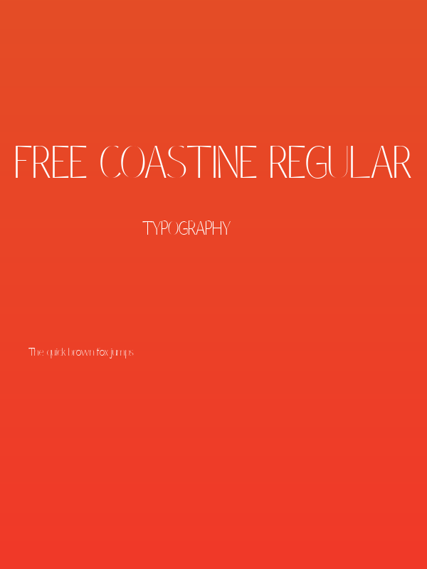 Free Coastine Regular Poster
