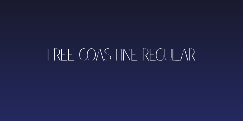Free Coastine Regular Social Header