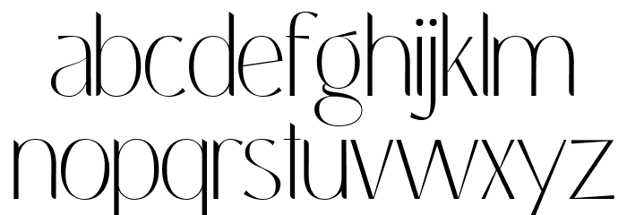 Free Coastine Regular Font LOWERCASE
