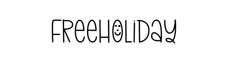 Free Holiday  フリーフォントのダウンロード