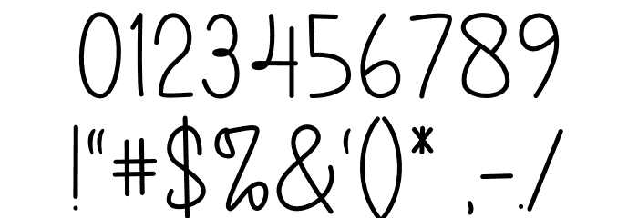 Free Holiday Font OTHER CHARS
