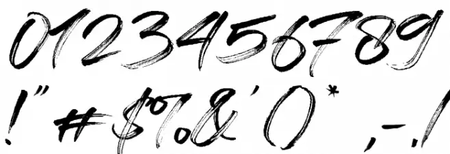 Free License Font OTHER CHARS