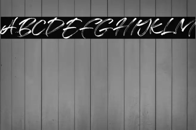 Free License Font examples