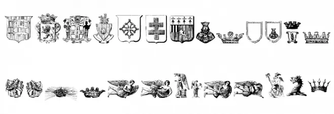 Free Medieval Schriftart Kleinbuchstaben