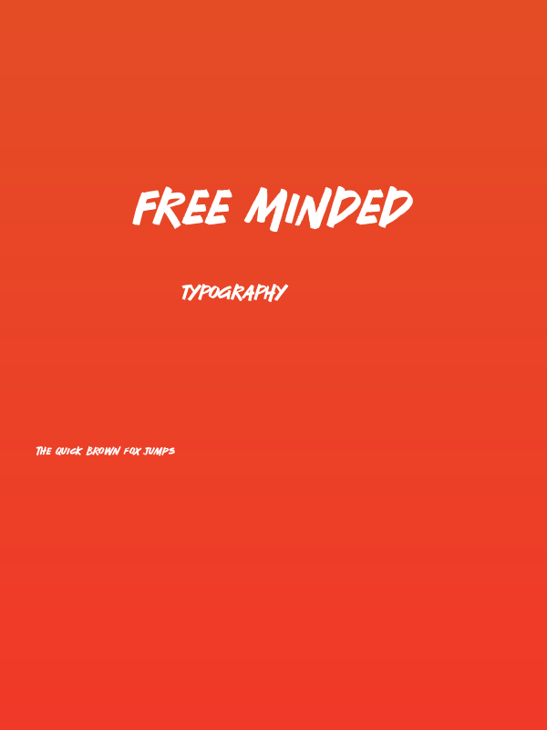 Free Minded Poster
