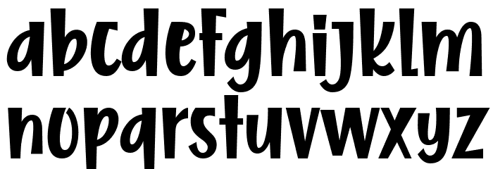 Free Monday Font LOWERCASE