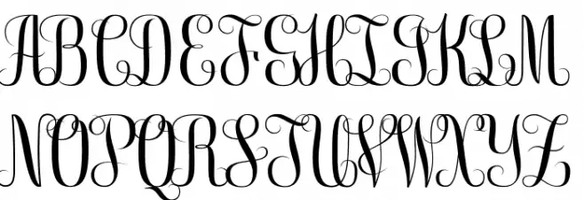 Free Monogram Beta Schriftart Groß