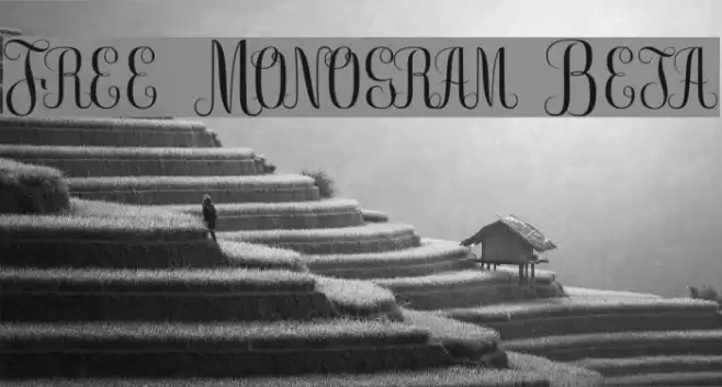 Free Monogram Beta फ़ॉन्ट examples