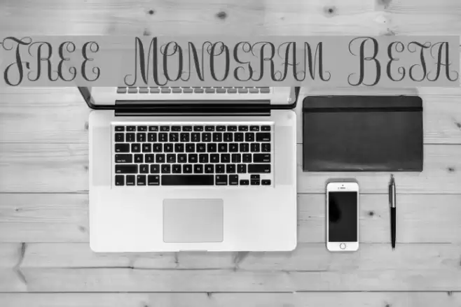 Free Monogram Beta फ़ॉन्ट examples